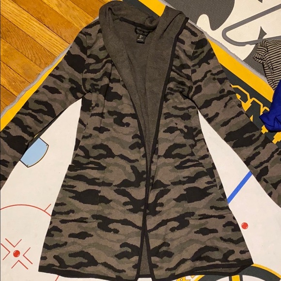 Rachel Zoe Sweaters - Rachel Zoe Camo cardigan with Hood !!